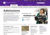 NYU Admissions landing page.